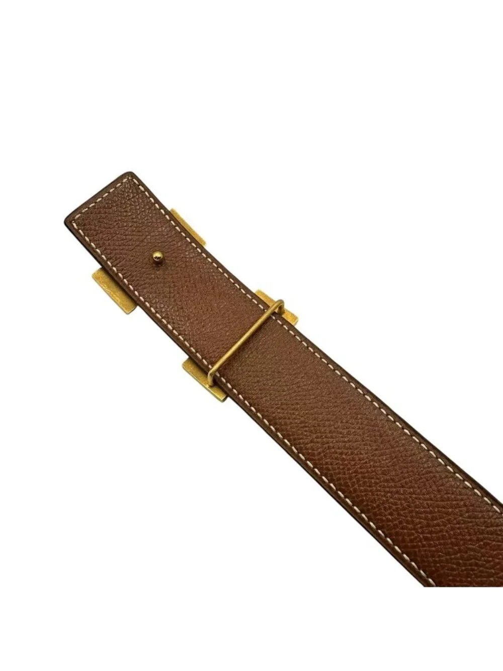 Hermes Belt Leather Reversible Logo Black